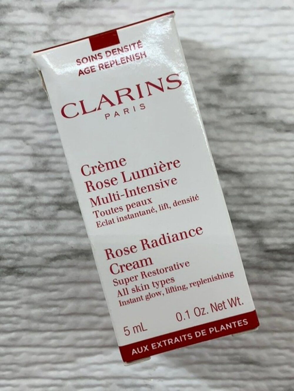Clarins Rose Radiance Cream 5 ml New in Box